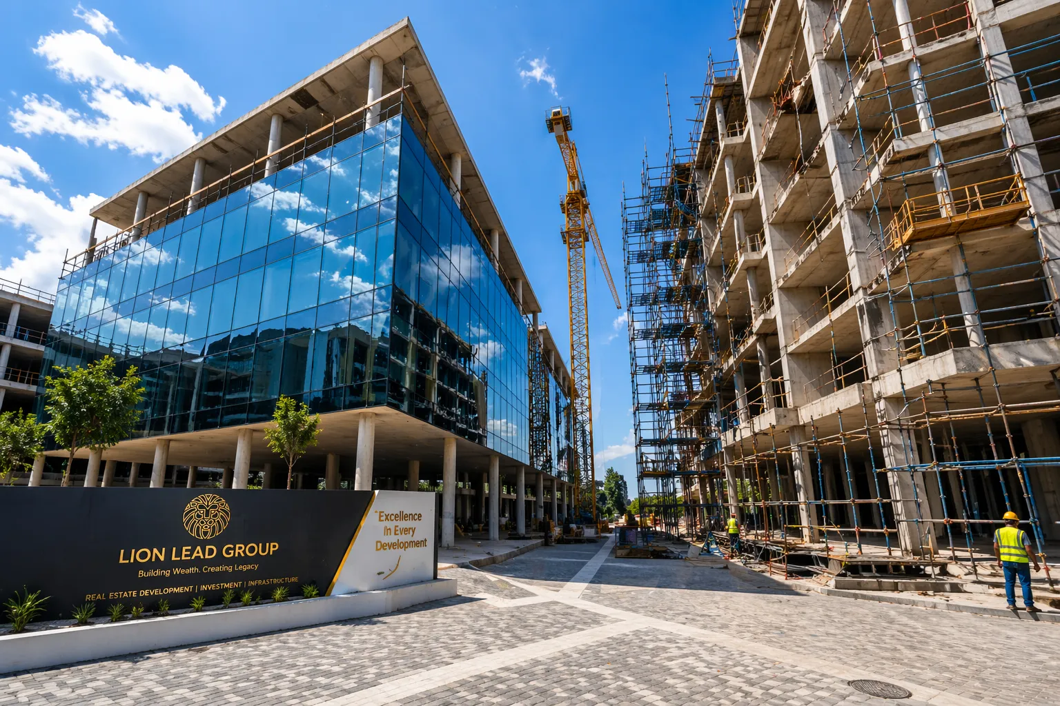 Lion Lead foundation and site preparation progress